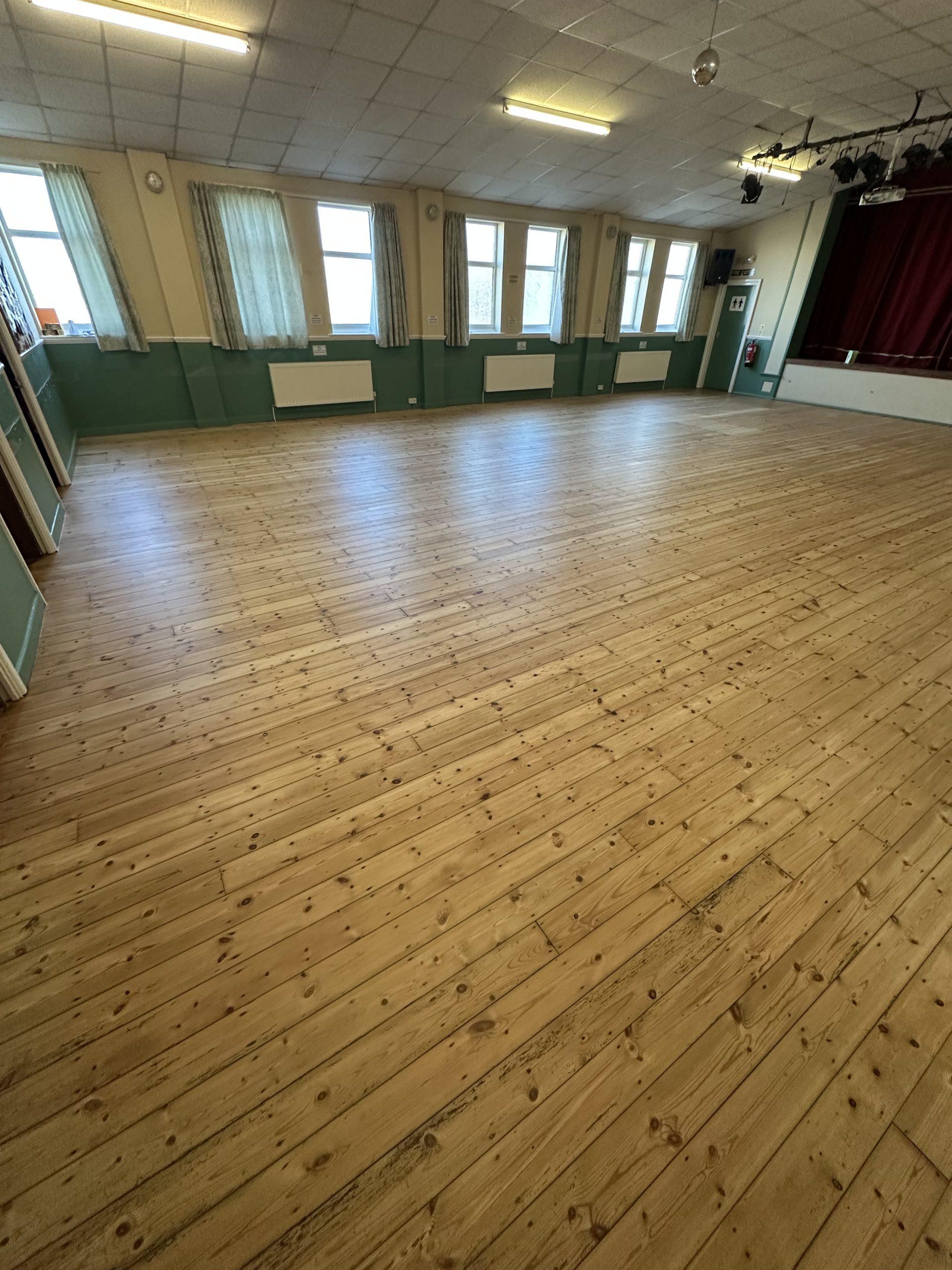 Church Hall Floor Restoration Completed – Blyth Completed church hall floor restoration at St Bede’s in Blyth